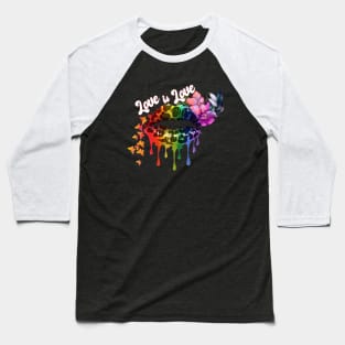 Sensual leopard dripping lips for lgbtq Baseball T-Shirt